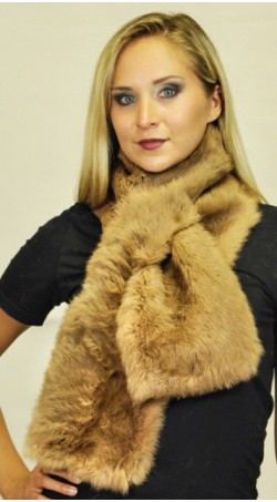 Rabbit fur scarf